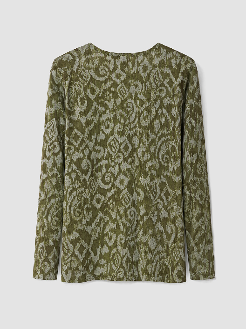 Crew Neck Patterned Women's T-shirt-6