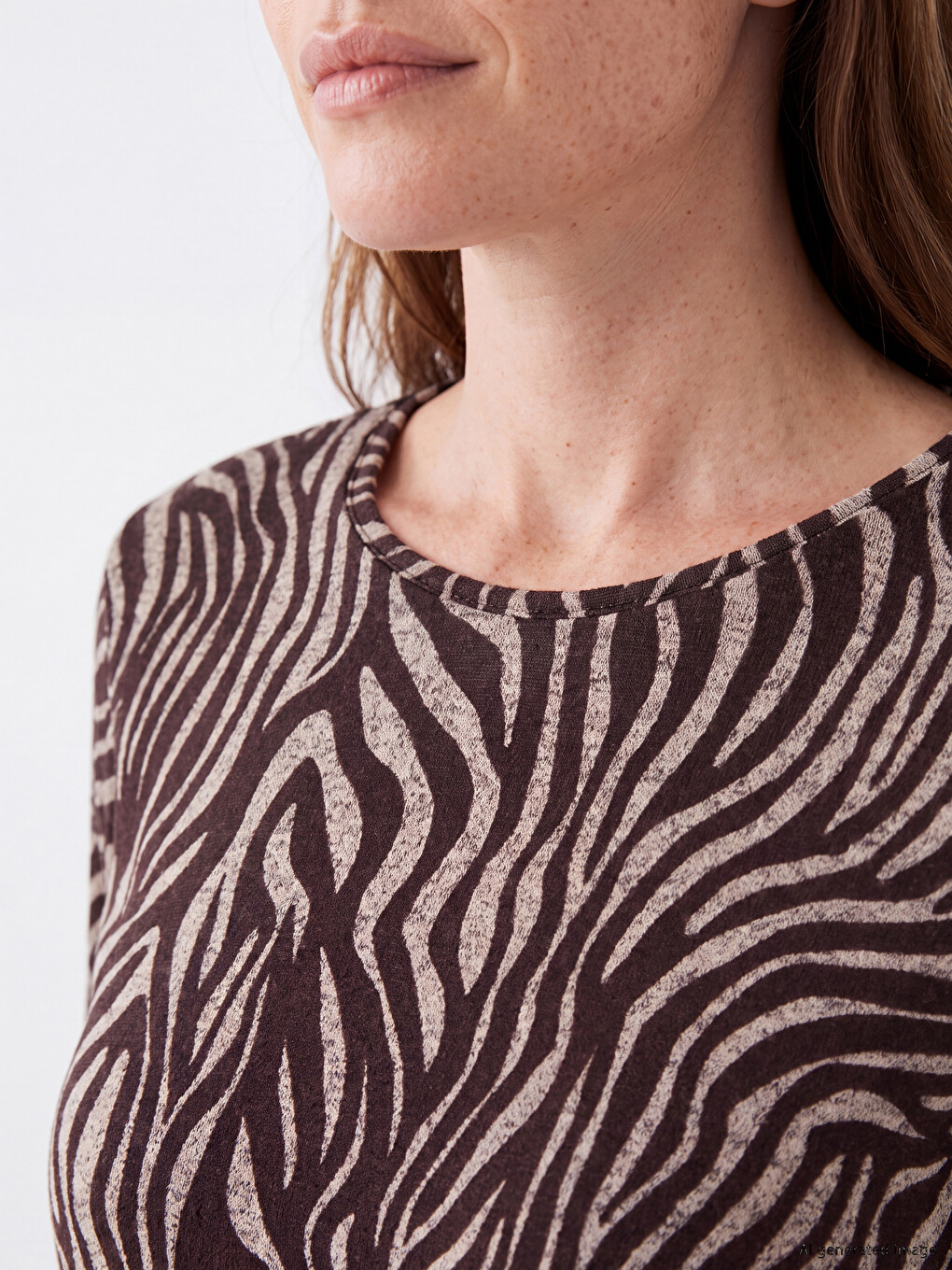 Woman Brown T-shirt-2