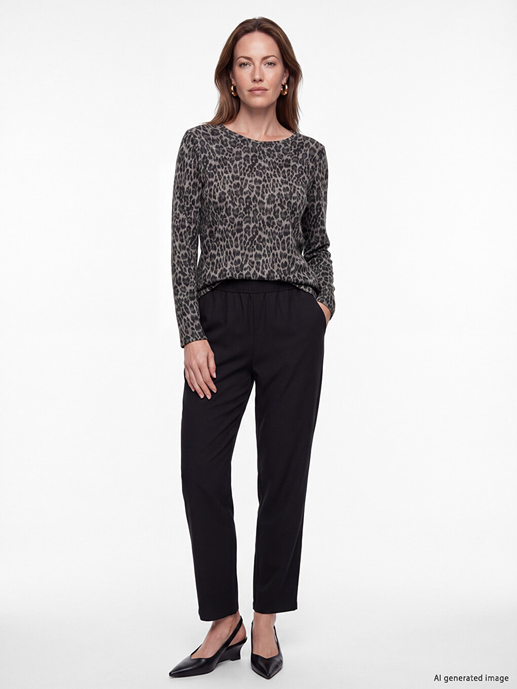 Leopard Print Women's T-shirt-1