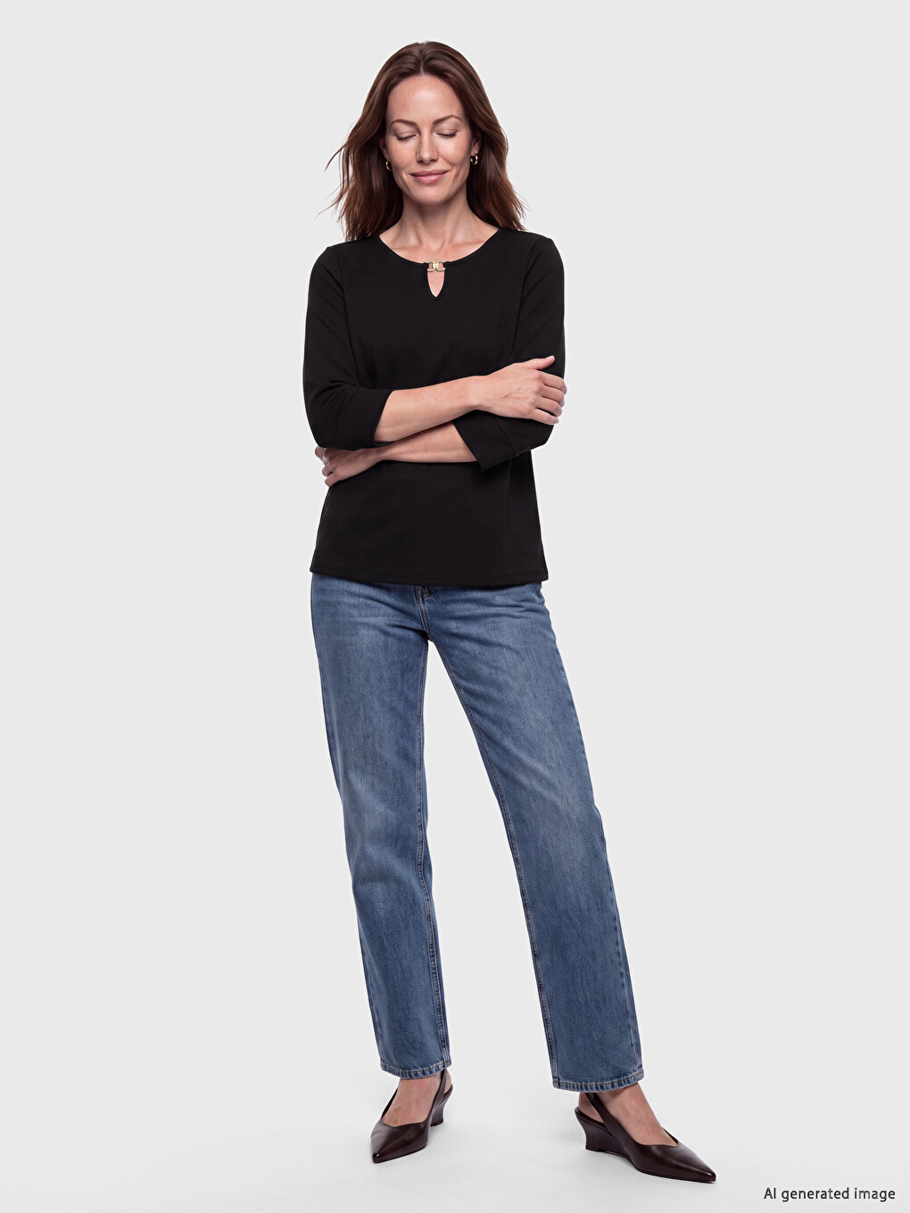 Woman Black Blouse-1