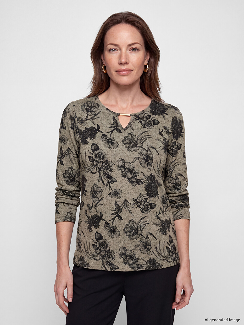 Woman Beige Blouse