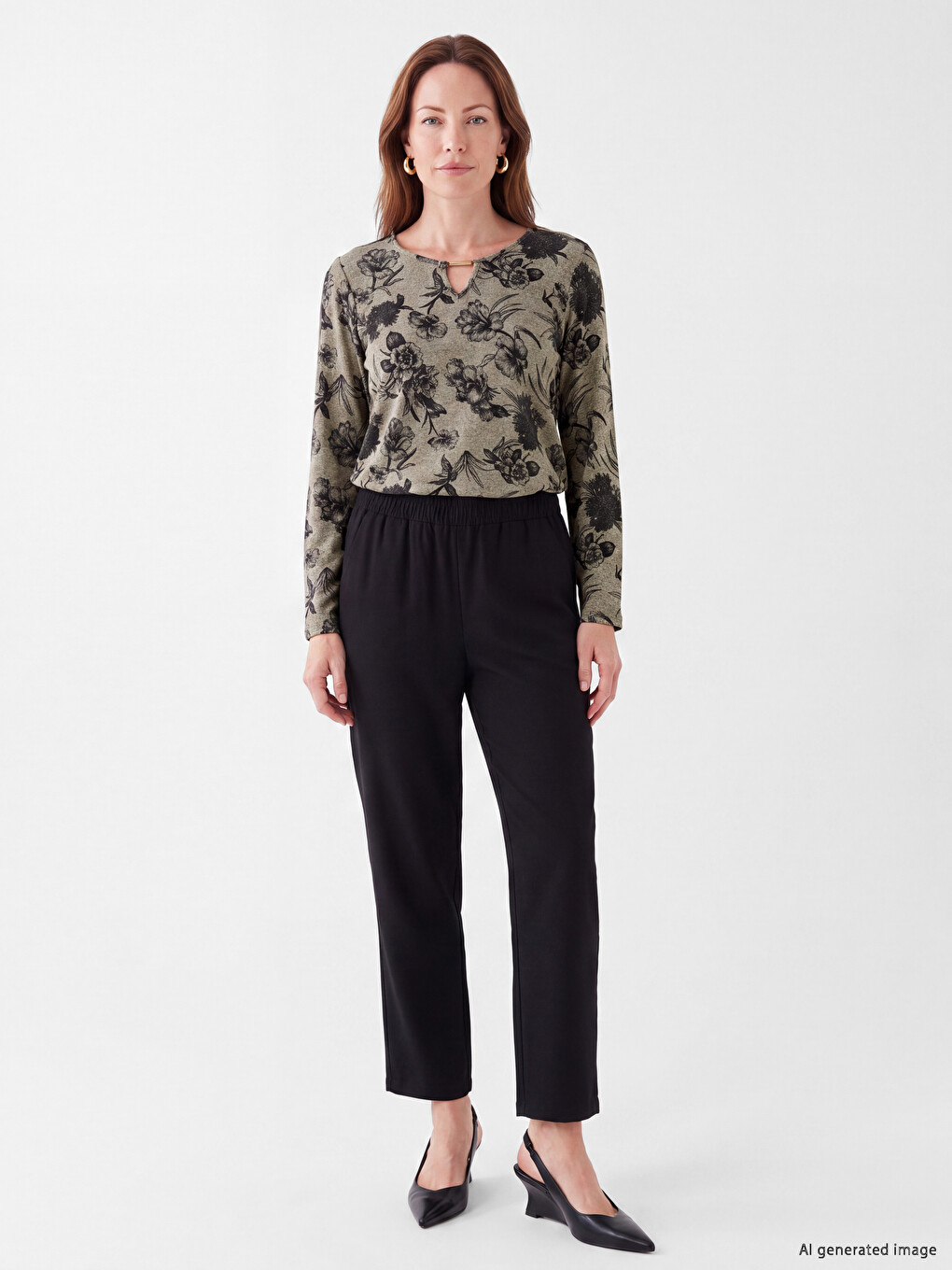 Woman Beige Blouse-1