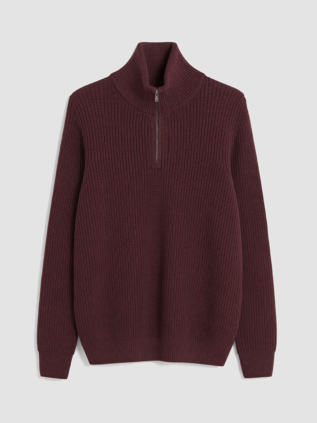 Stehkragen Herren Strickpullover-3