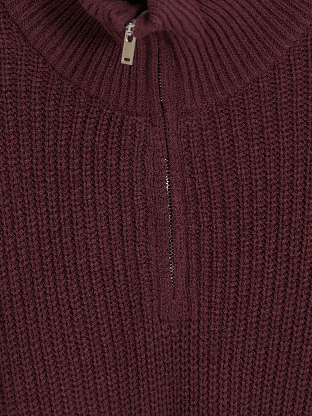 Stehkragen Herren Strickpullover-4