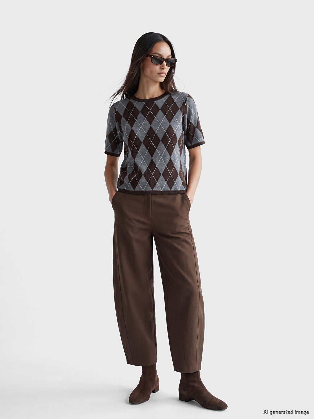 Woman Brown Sweater-1