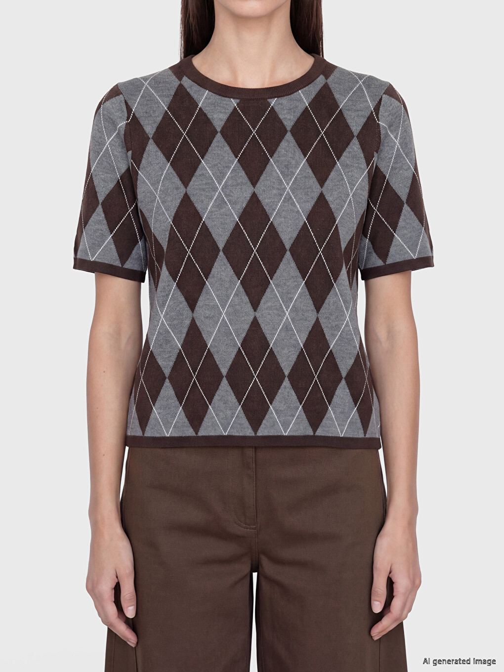 Woman Brown Sweater-2