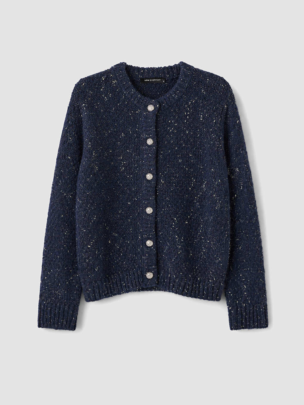 Crew Neck Patterned Women's Knitwear Cardigan-4