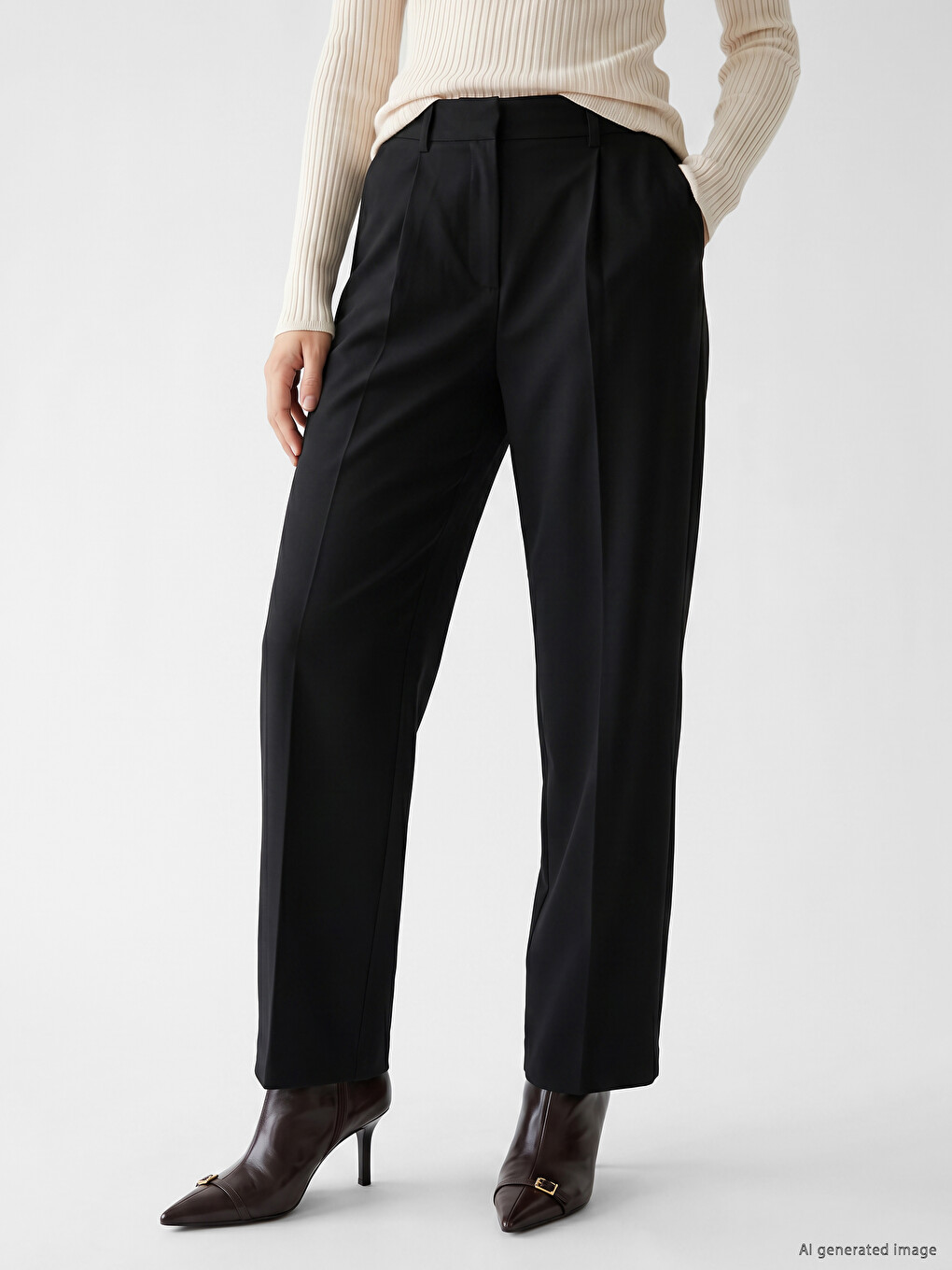 Woman Black Trousers-1