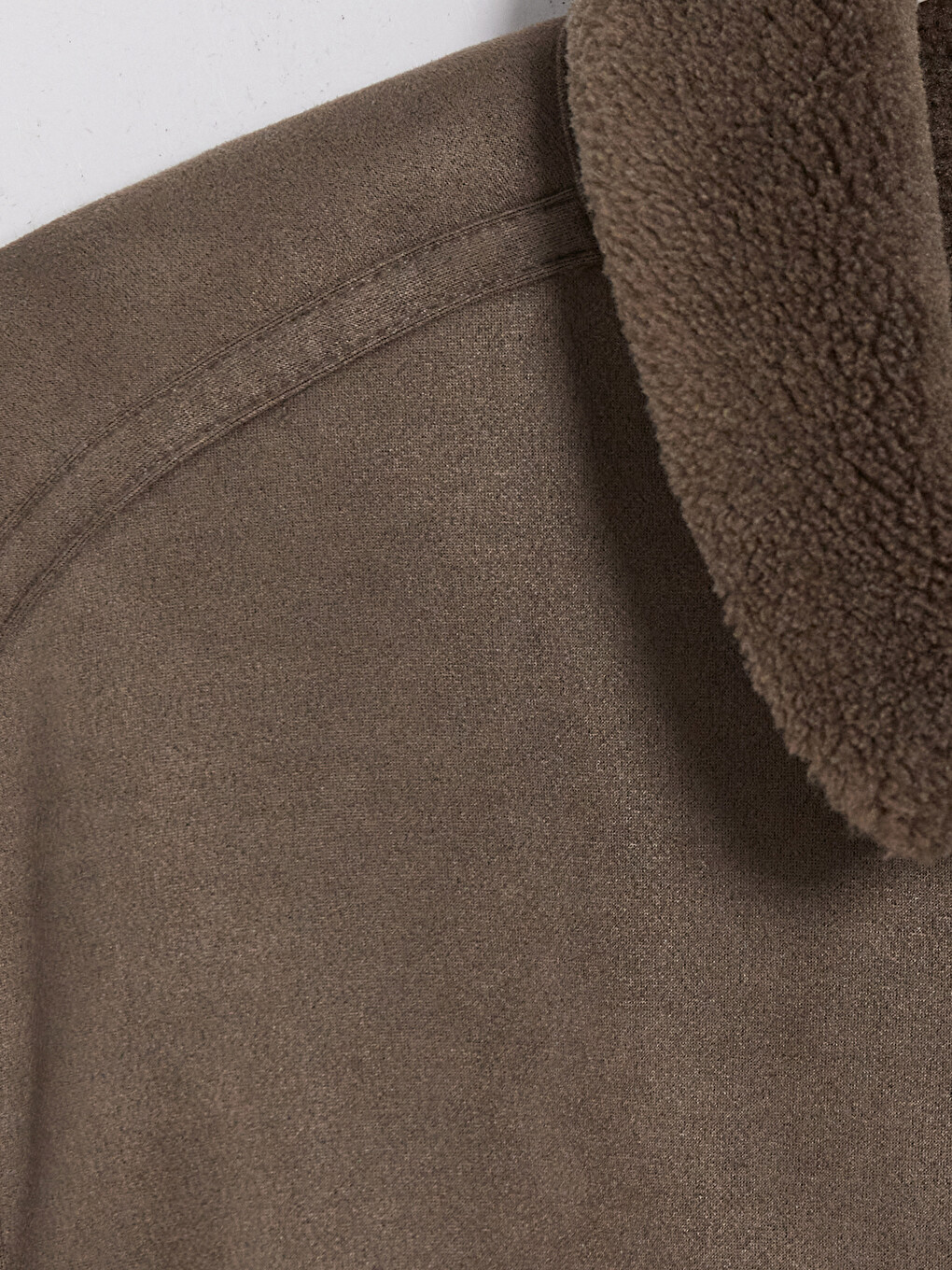 Regular Fit Faux Leather Men's Coat-6