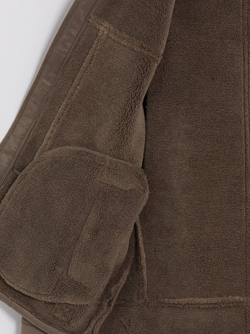 Regular Fit Faux Leather Men's Coat-7