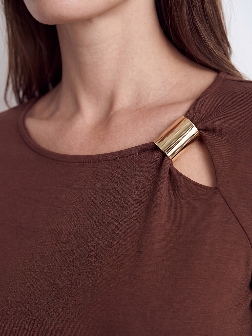 Woman Brown T-shirt-2