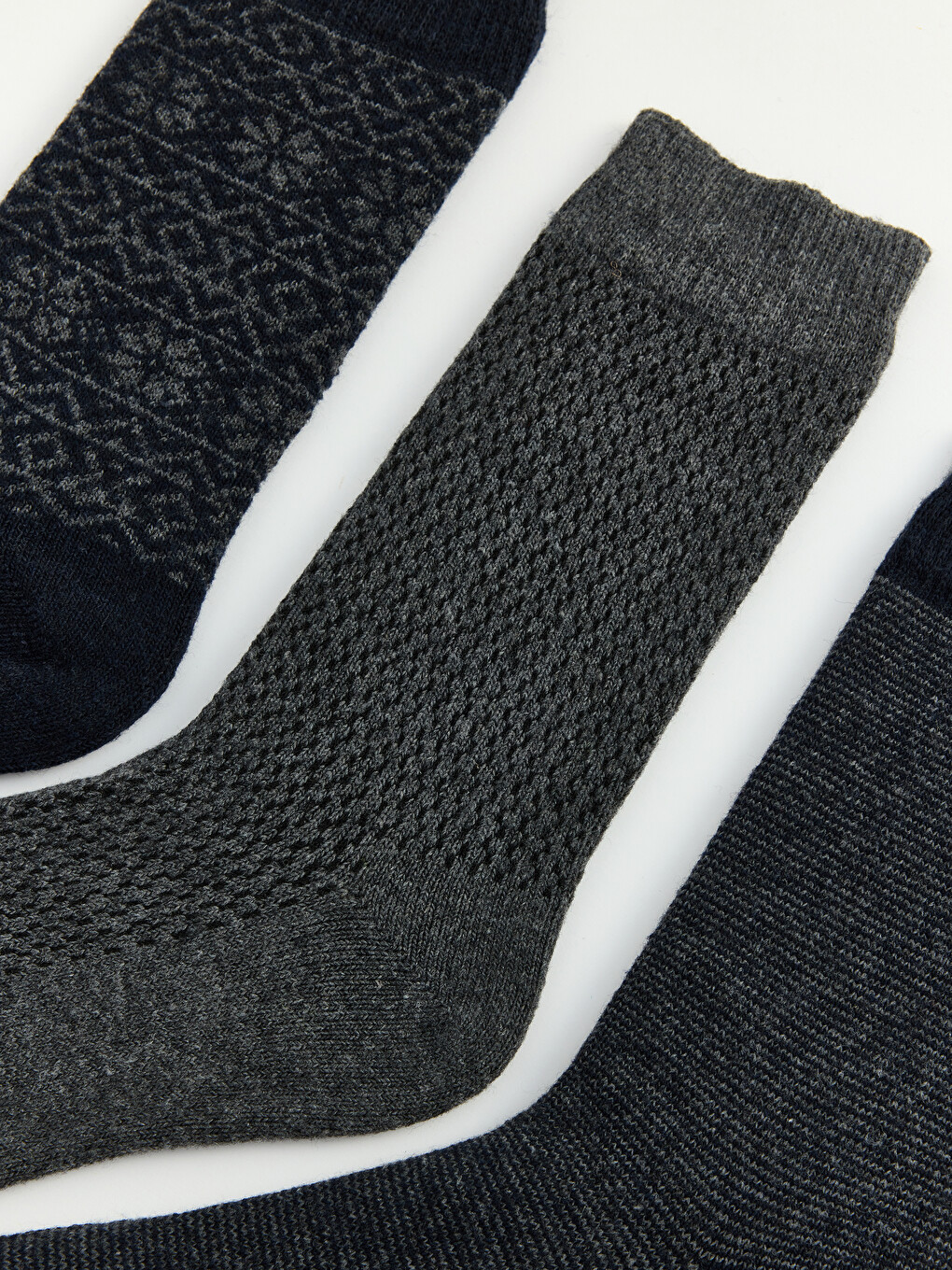 3's Patterned Men's Ankle Socks-1