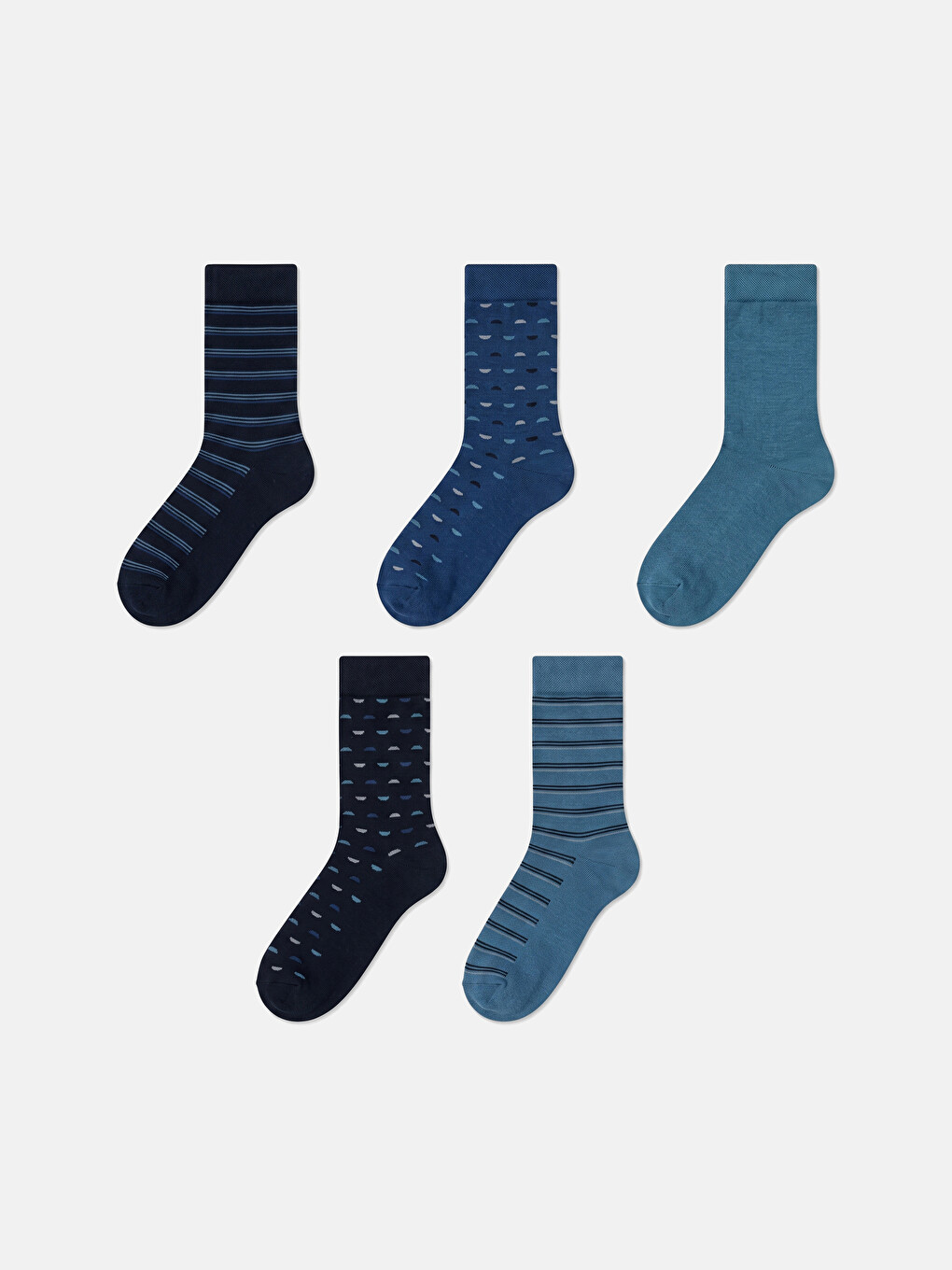 Karışık Desenli Erkek Soket Çorap 5'li Paket