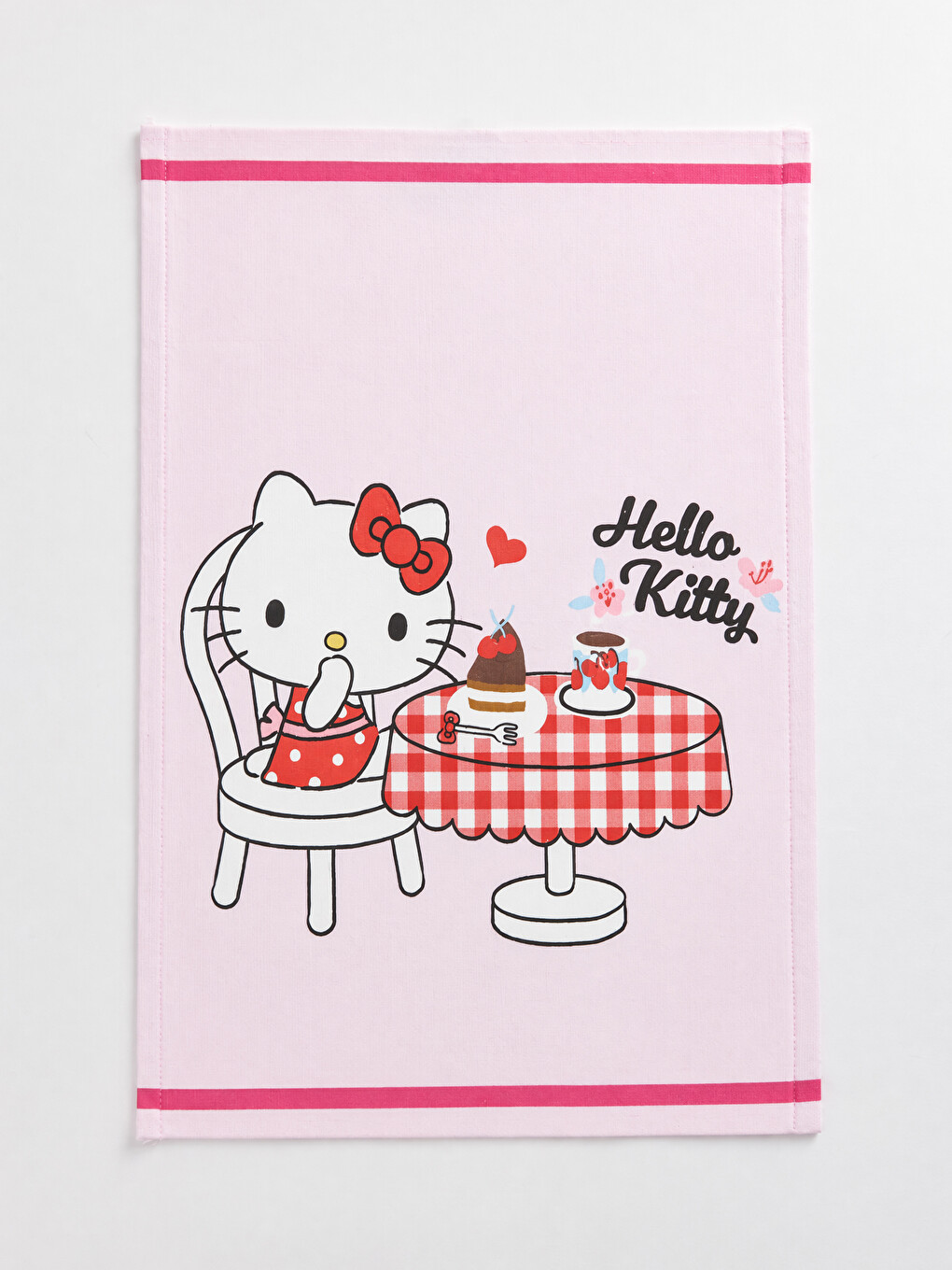 Hello Kitty Принтті Мақта Шай Орамал 2 Данадан Тұратын 40x50 Cm-1