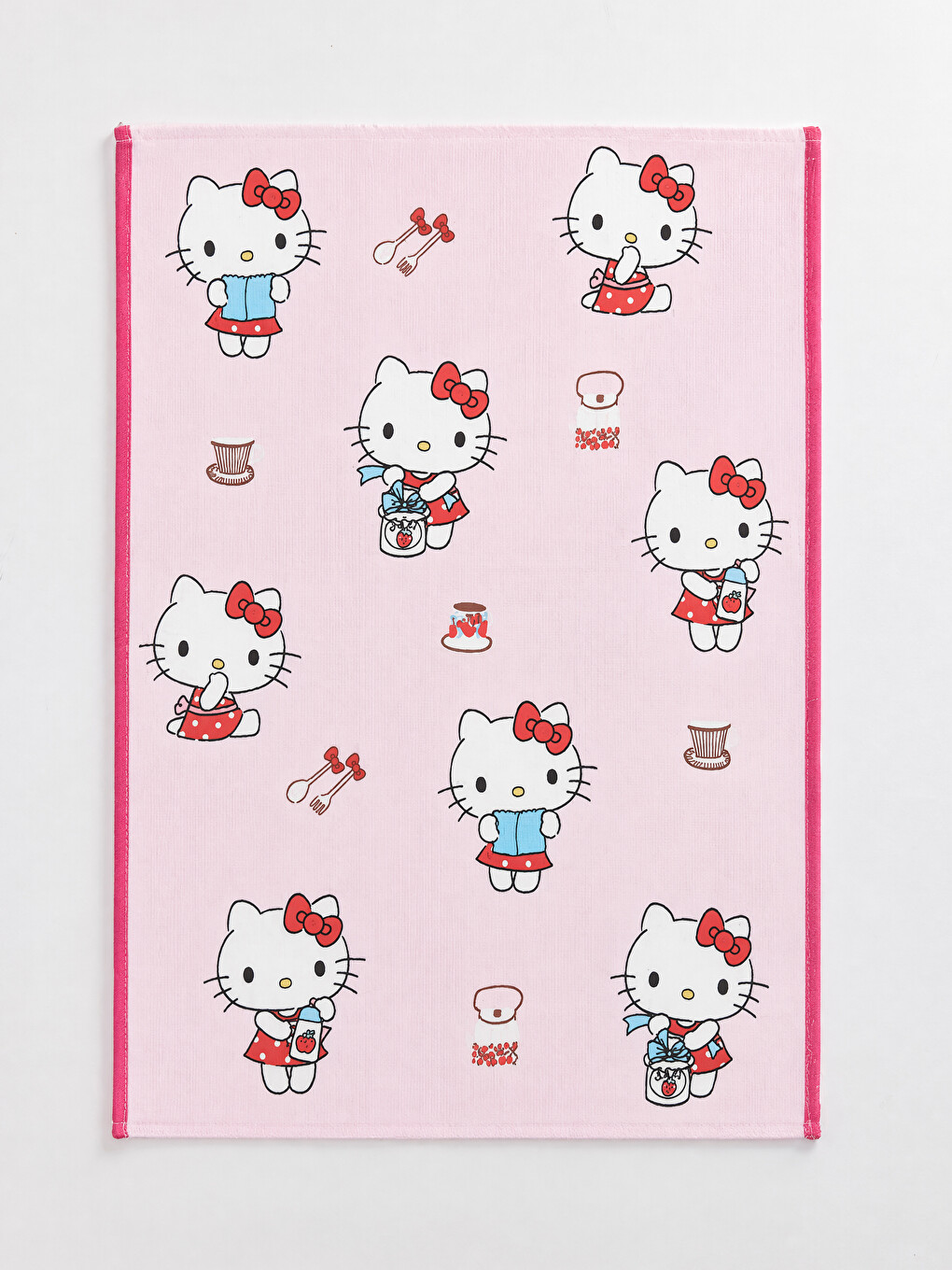 Hello Kitty Принтті Мақта Шай Орамал 2 Данадан Тұратын 40x50 Cm-2