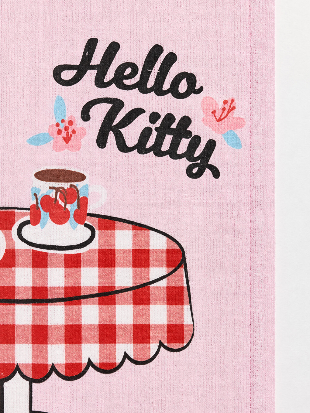 Hello Kitty Принтті Мақта Шай Орамал 2 Данадан Тұратын 40x50 Cm-3