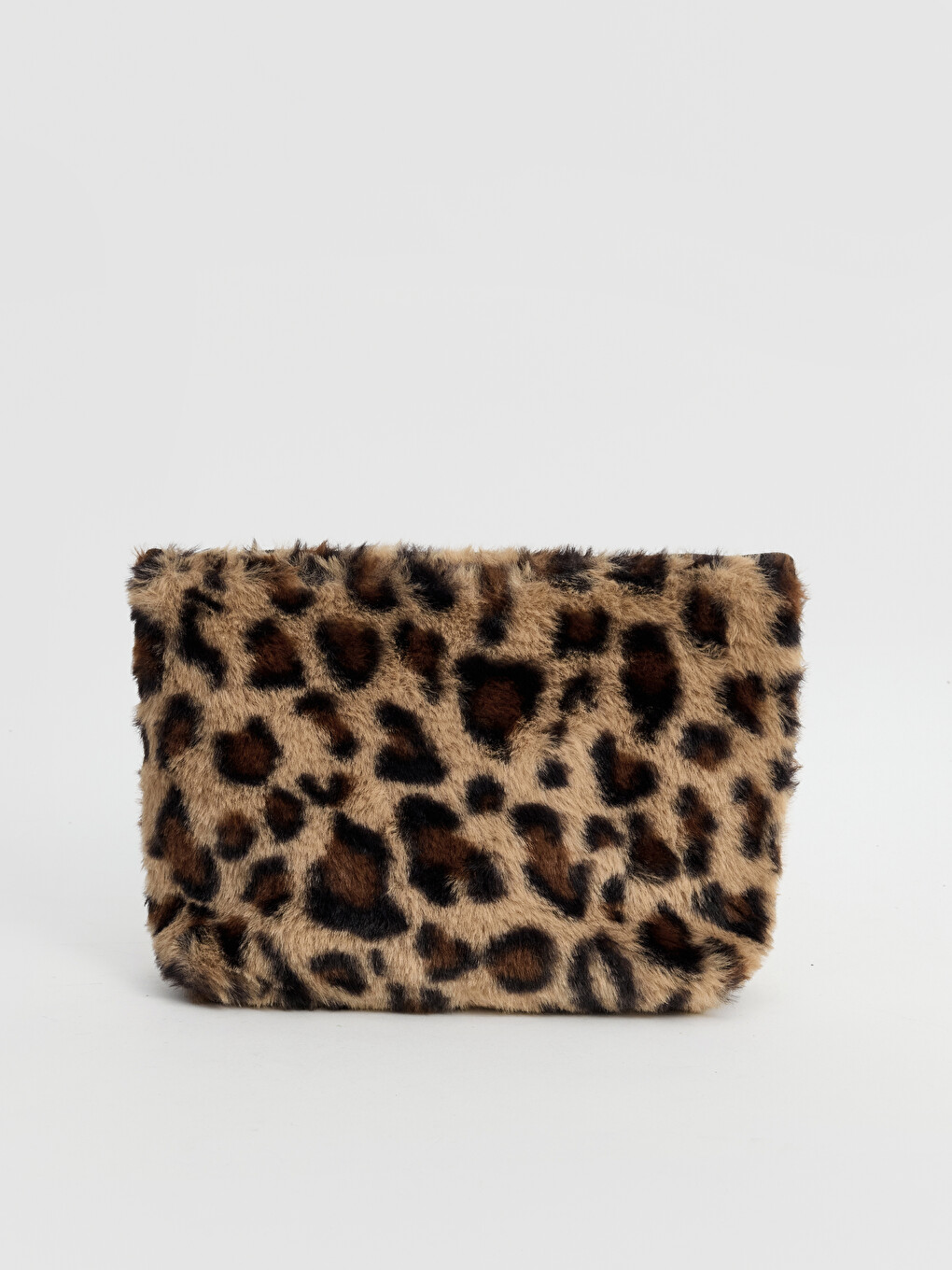 Leopard Print Plush Makeup Bag-1