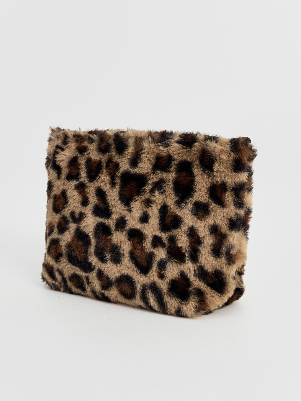 Leopard Print Plush Makeup Bag-2
