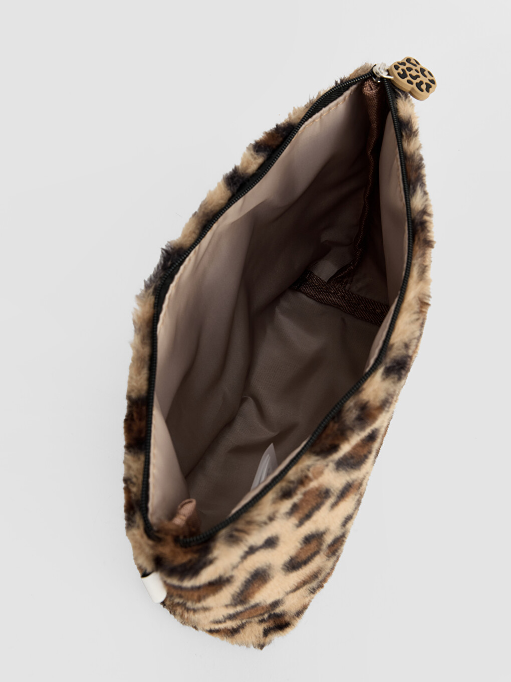 Leopard Print Plush Makeup Bag-3