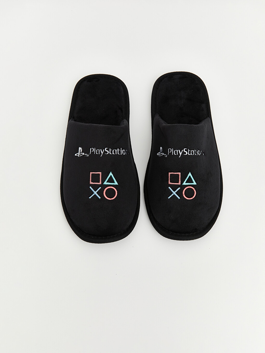 Papuci De Casă Playstation Brodați Pentru Bărbați-1