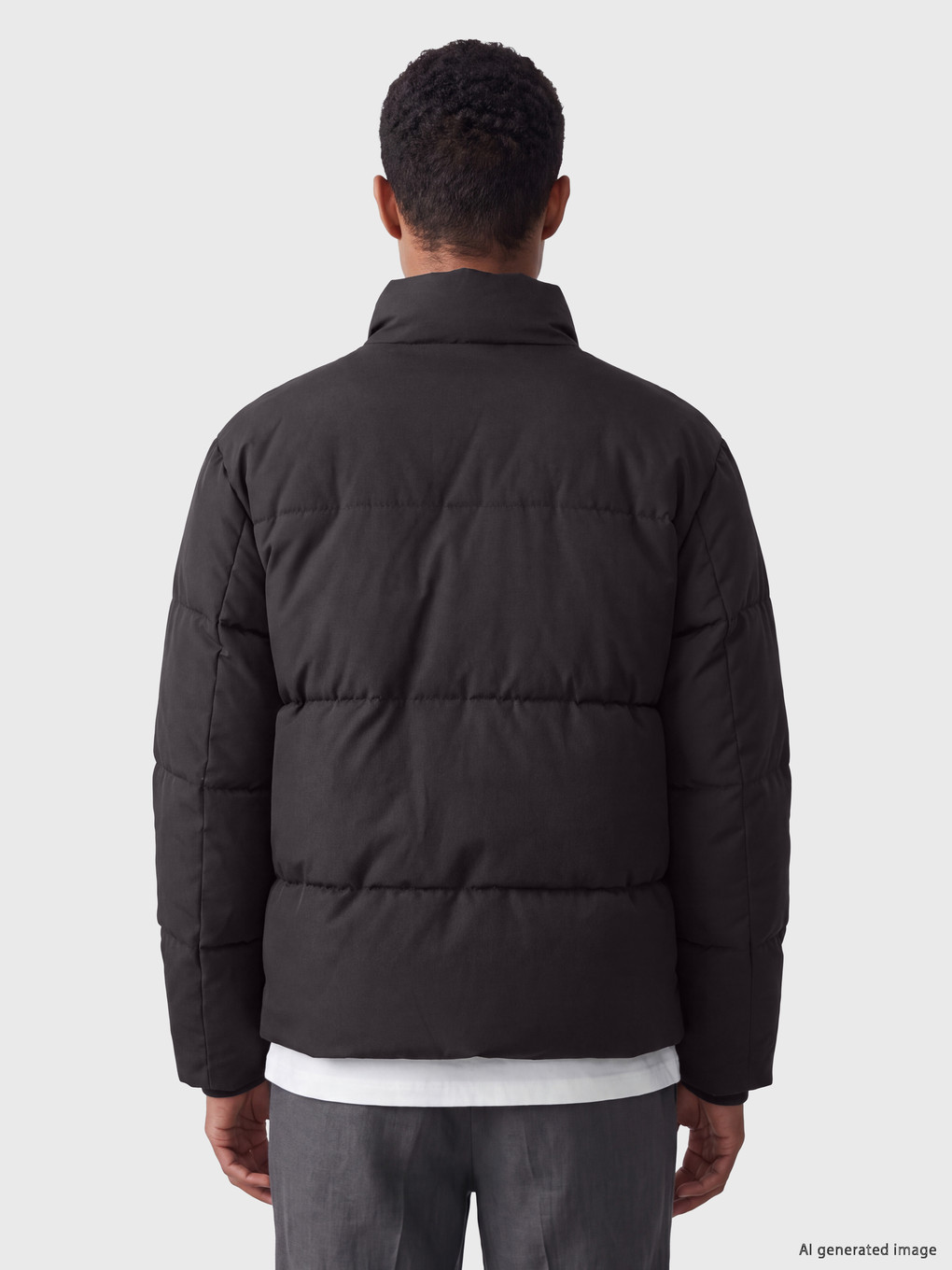 Man Bordeaux Puffer Coat-2