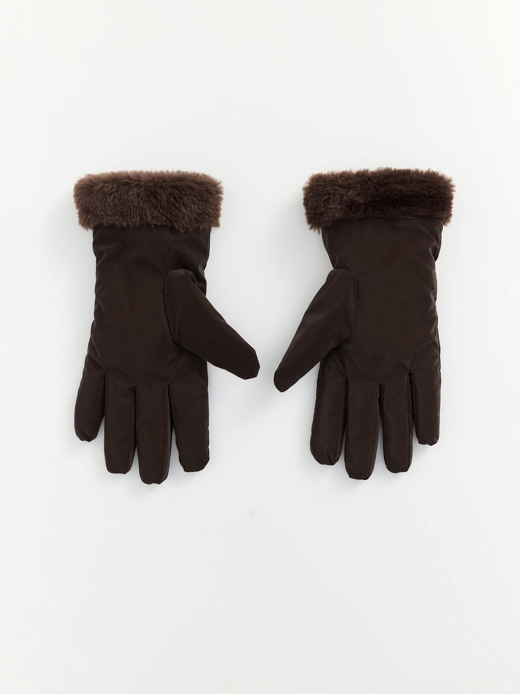 Wrist Faux Fur Detailed Women's Glove