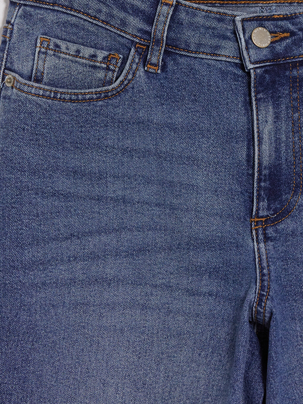 İndigo Wideleg Kadın Jean Pantolon-6