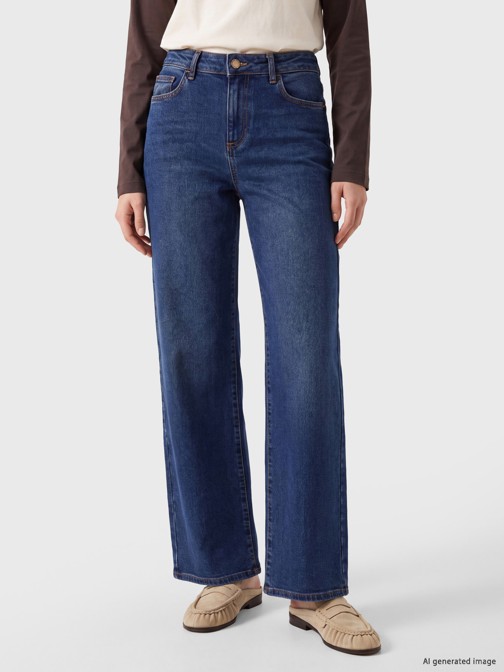 İndigo Lizia Wideleg Jean-1