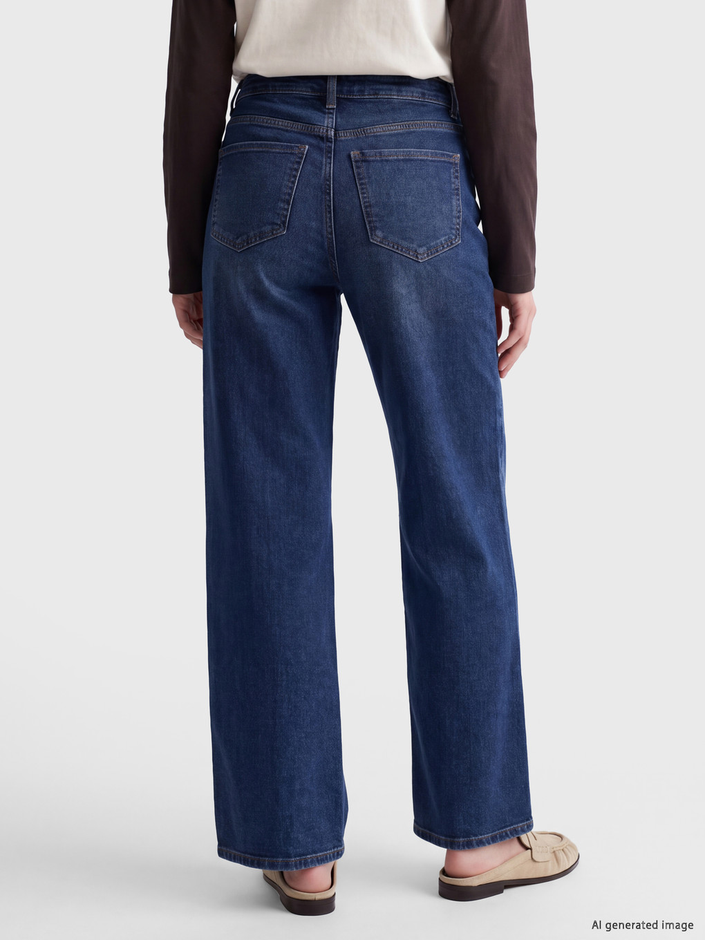 İndigo Lizia Wideleg Jean-3