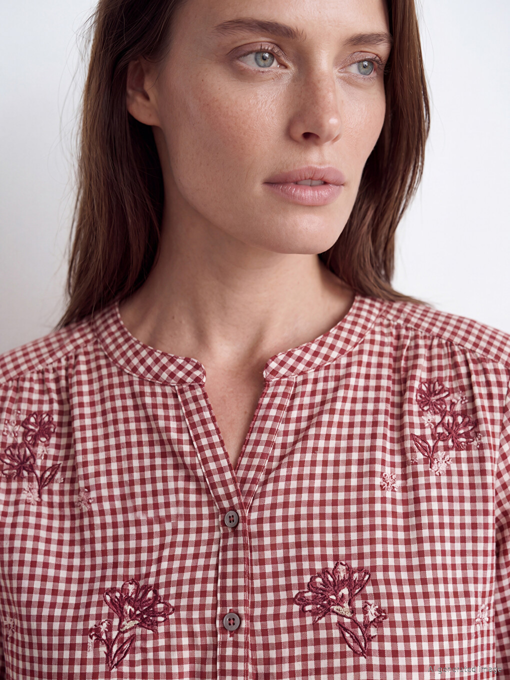 Žena Bordo Bluza-2