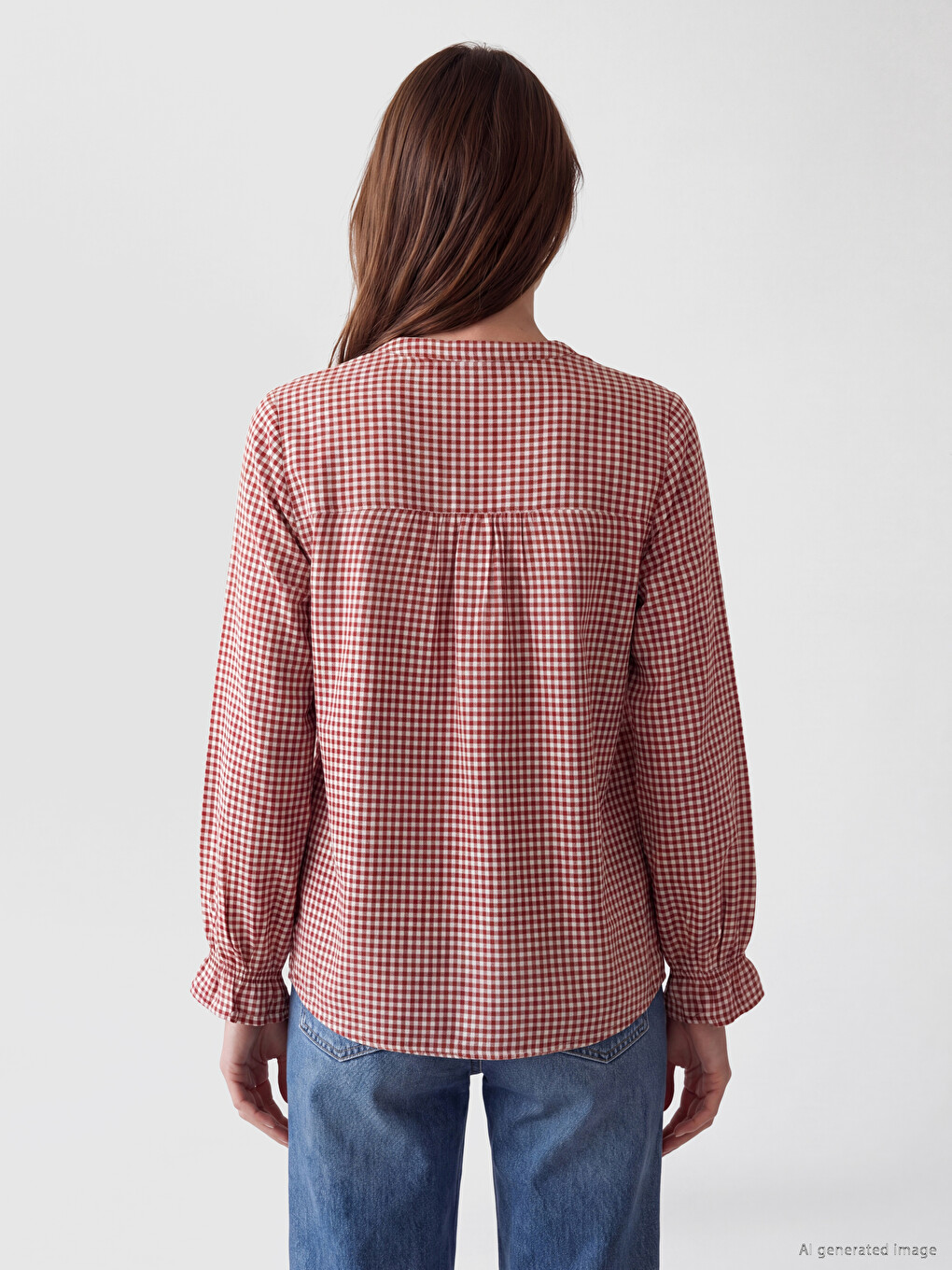 Žena Bordo Bluza-3