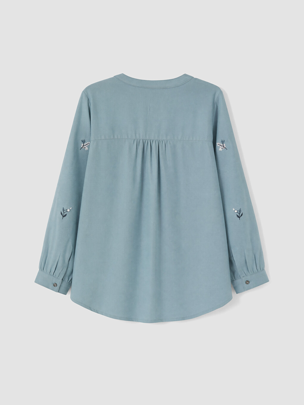 Notch Neck Embroidered Women's Blouse-5