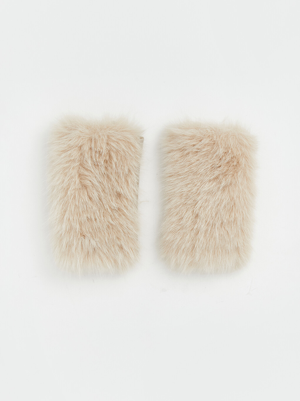 Faux Fur-look Women's Fingerless Gloves
