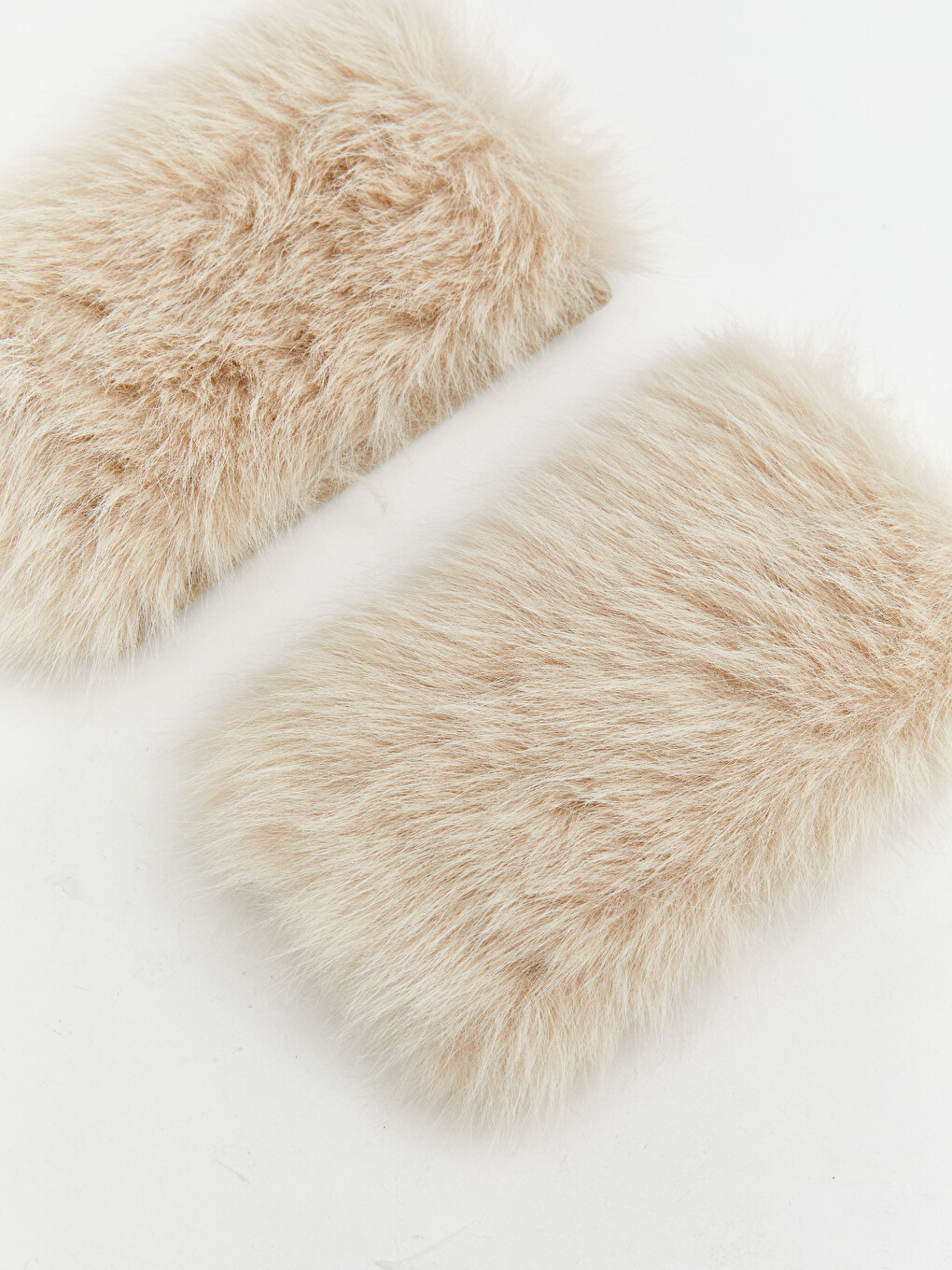 Faux Fur-look Women's Fingerless Gloves-2