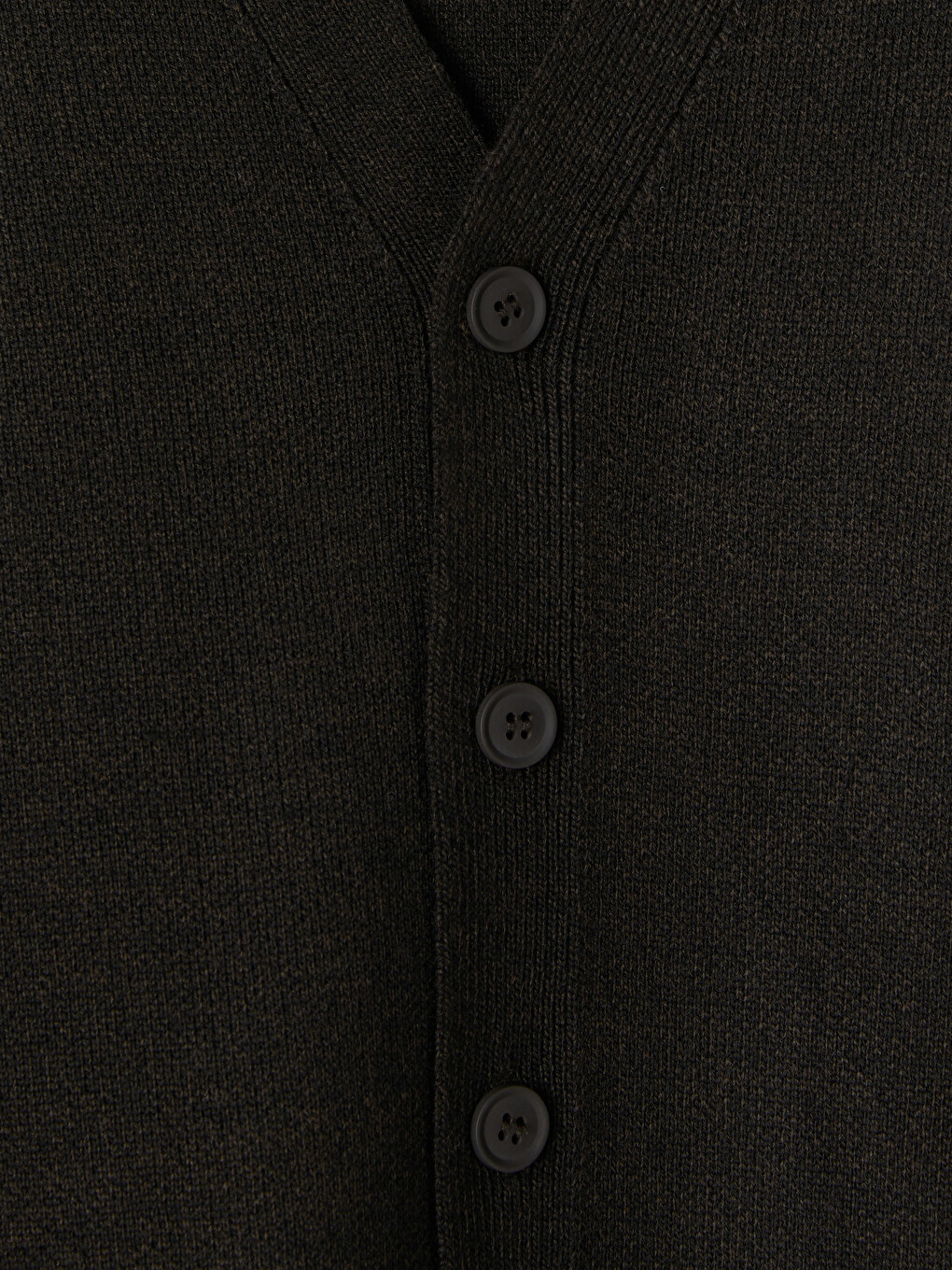 Kahverengi Regular Fit V Yaka Erkek Triko Hırka-5