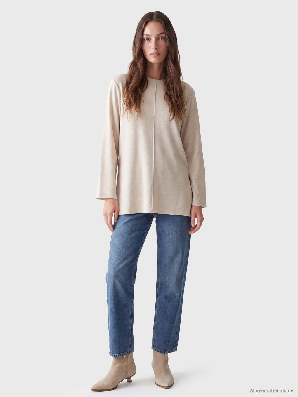 Oversize Kalın Sweatshirt Tunik