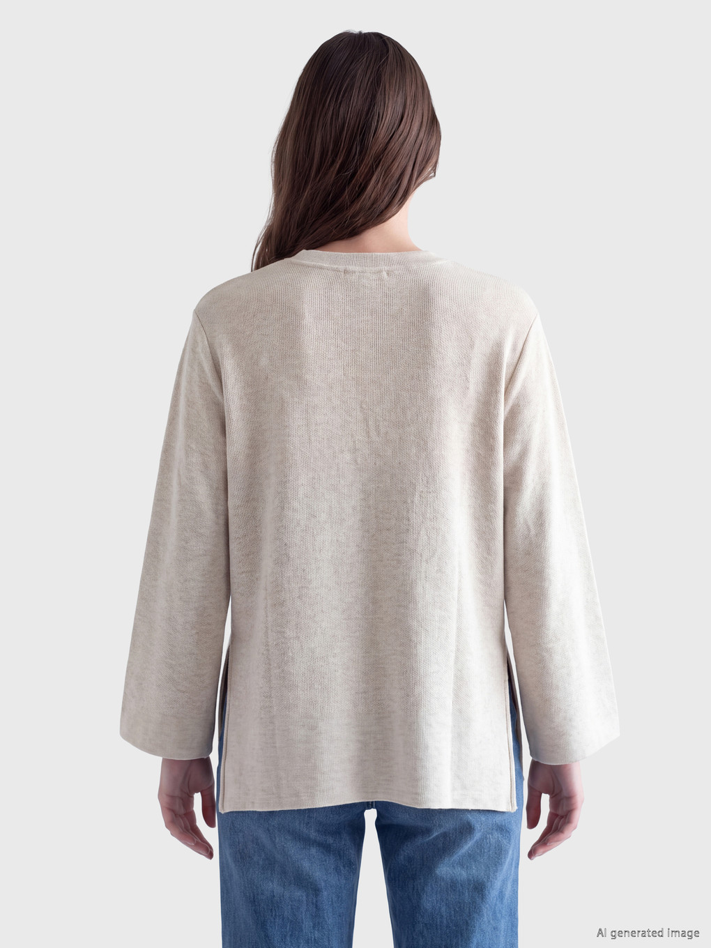 Oversize Kalın Sweatshirt Tunik-3