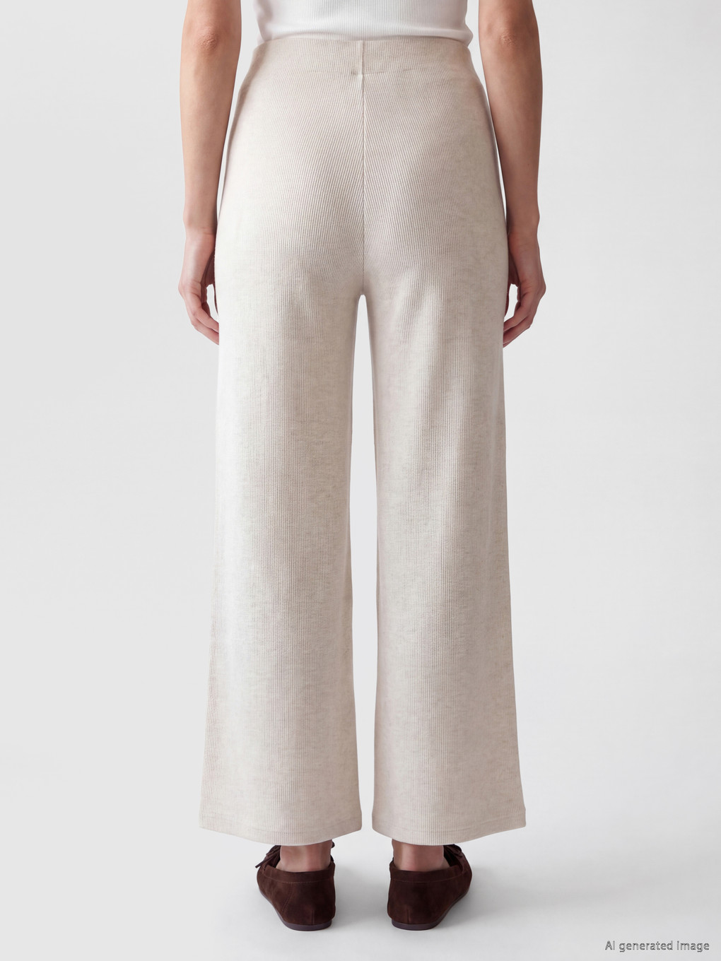 Woman Beige Trousers-3