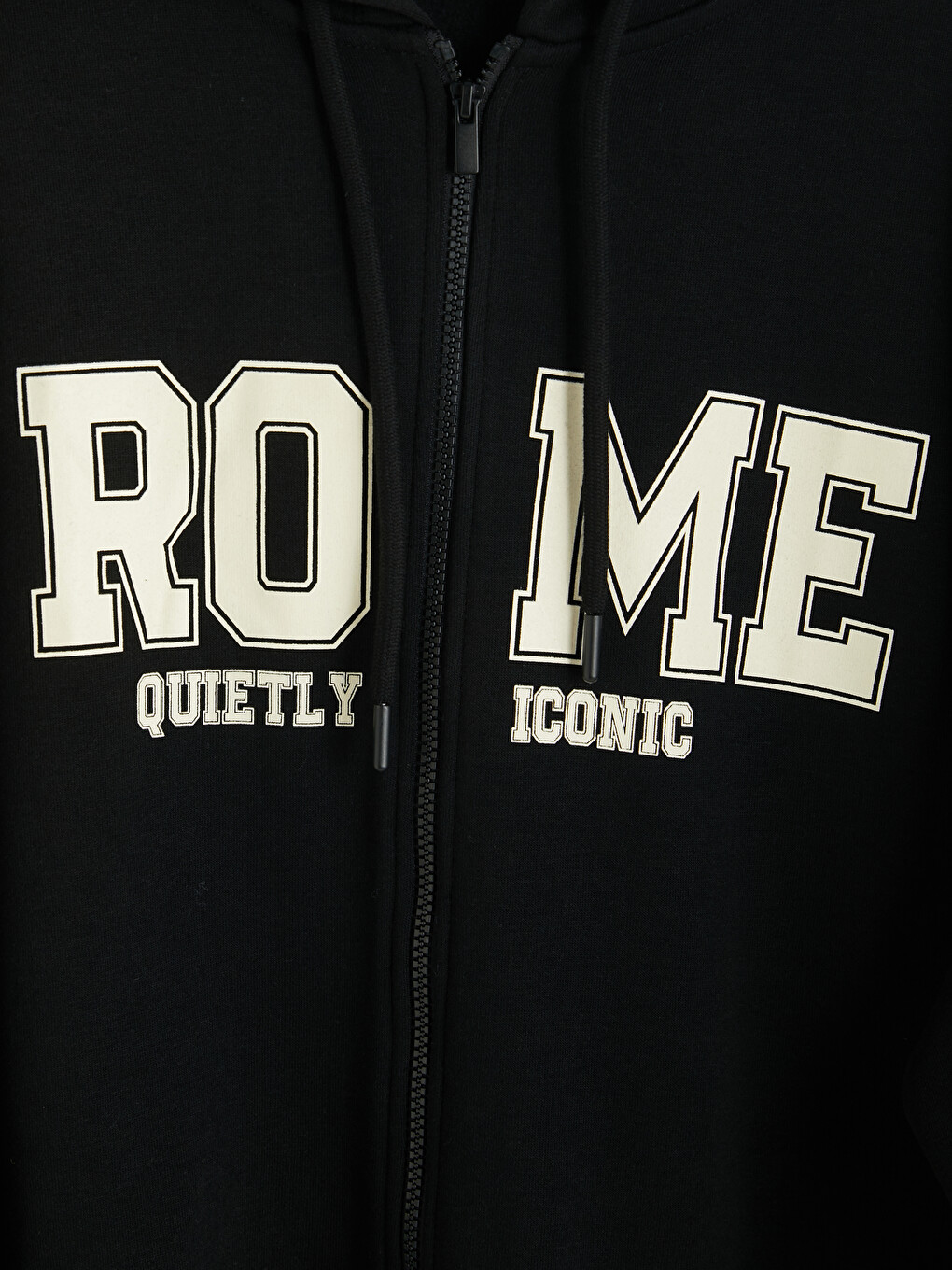 Hooded Rome Printed Women's Zip-up Sweatshirt-6