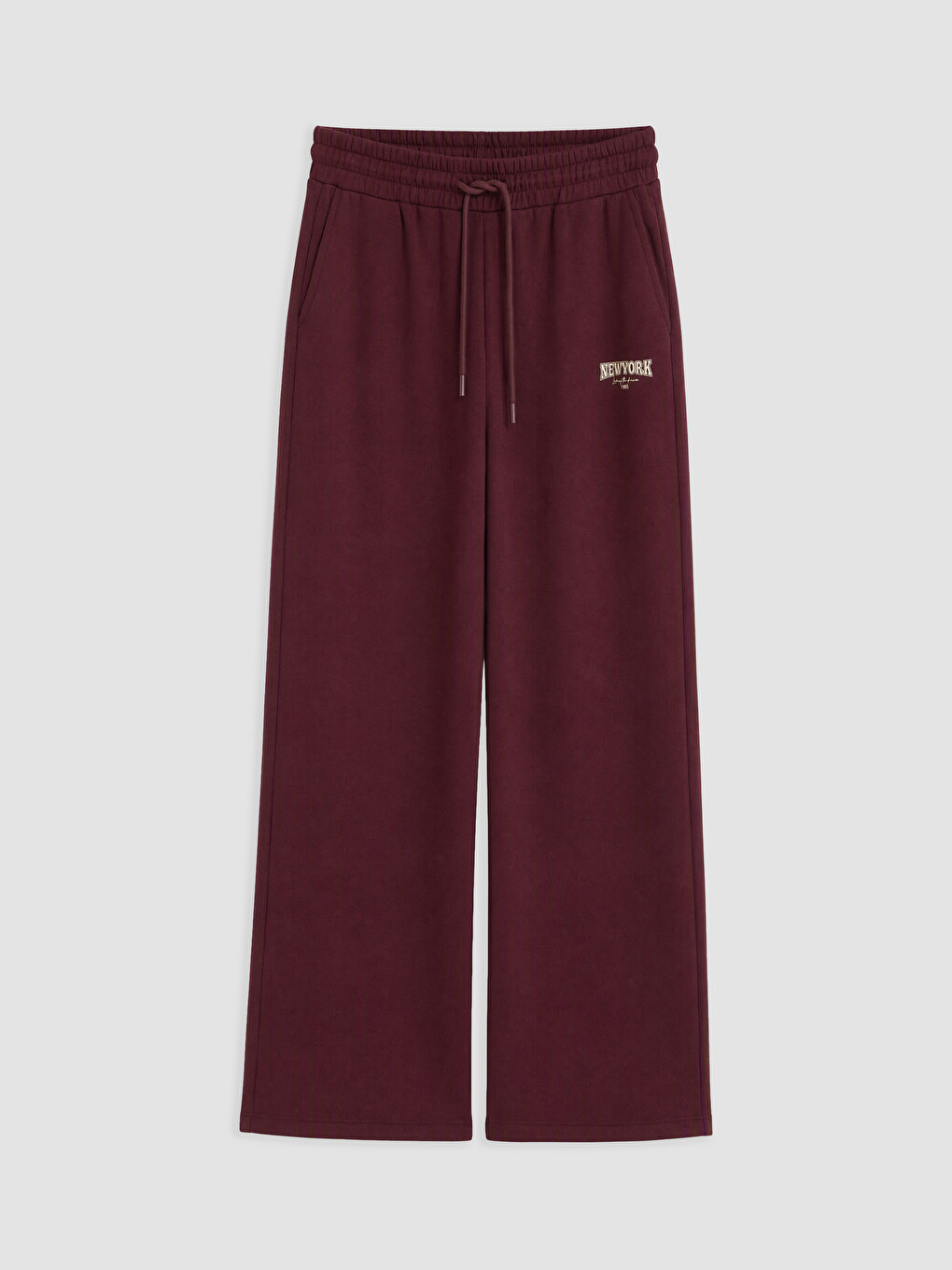 Nyc Printed Wide Leg Women's Sweatpants