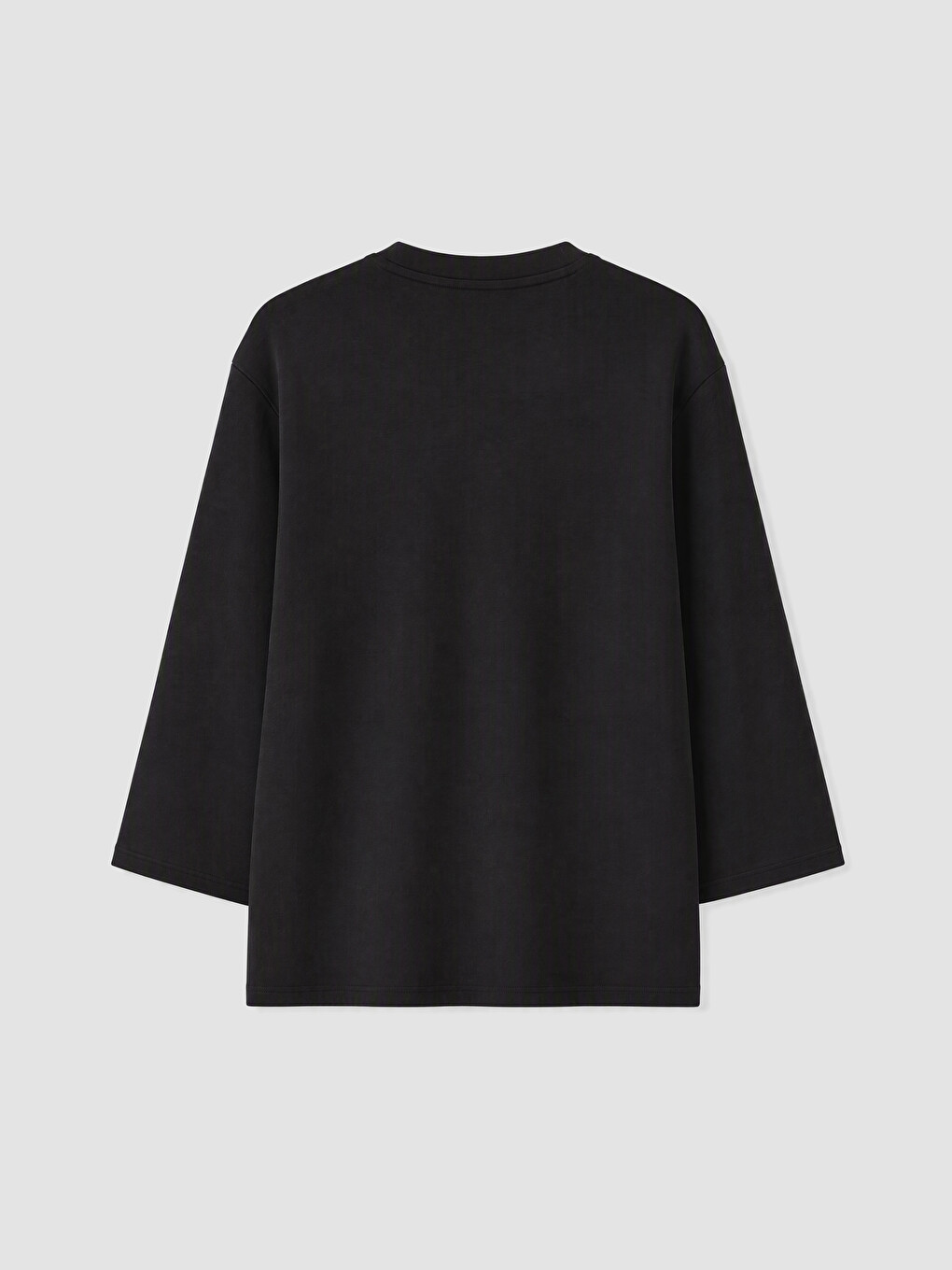Woman Black Sweatshirt Tunic-6