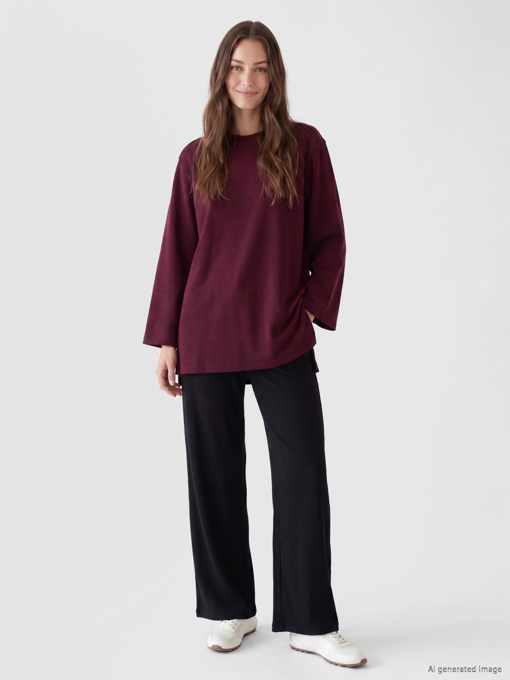 Soft Touch Kadın Sweatshirt Tunik-1