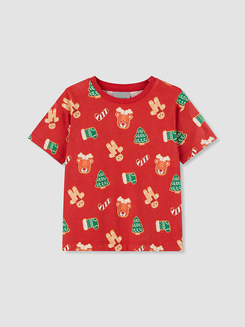Kırmızı Desenli Erkek Bebek Pijama Takımı-1