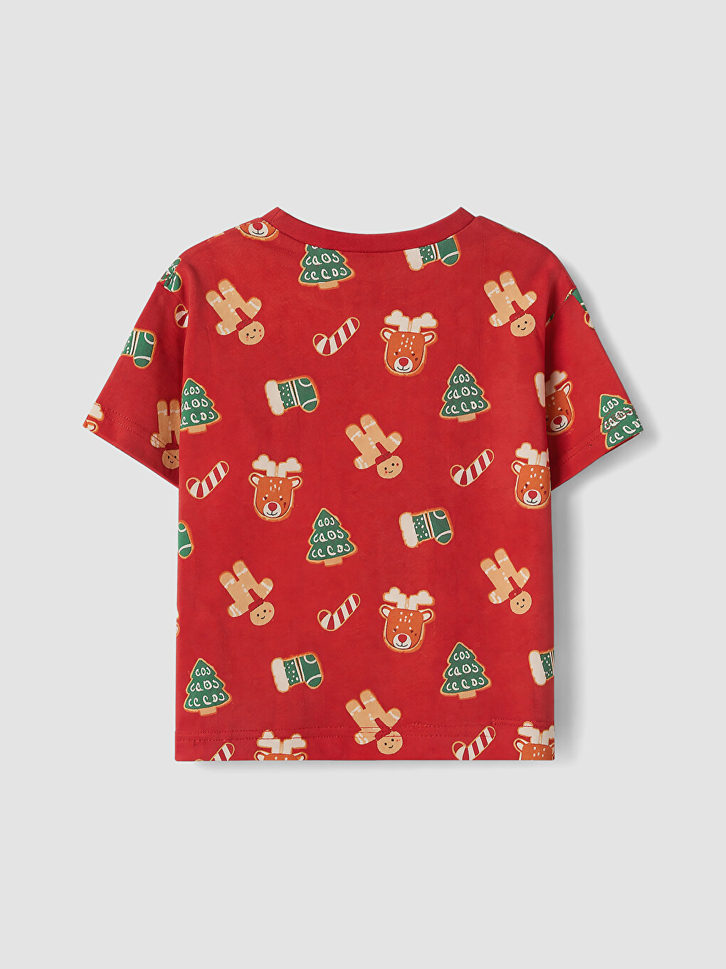 Kırmızı Desenli Erkek Bebek Pijama Takımı-3