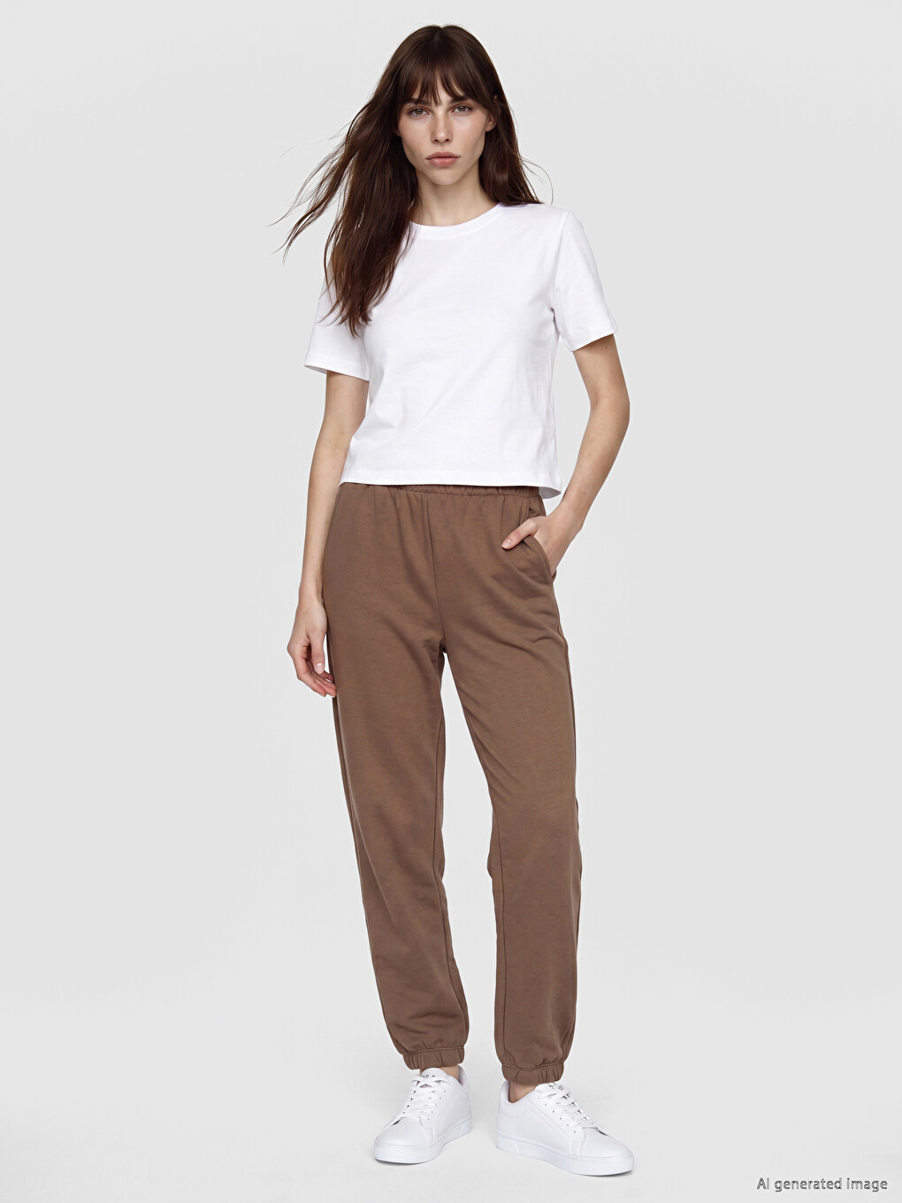 Woman Brown Sweatpants