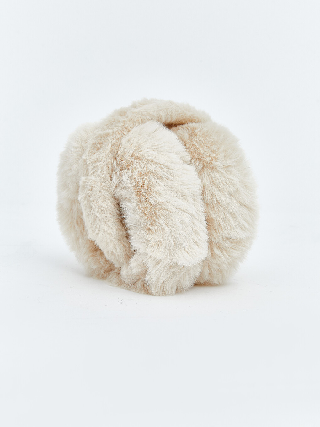 Women's Faux Fur Textured Plush Earmuffs-2