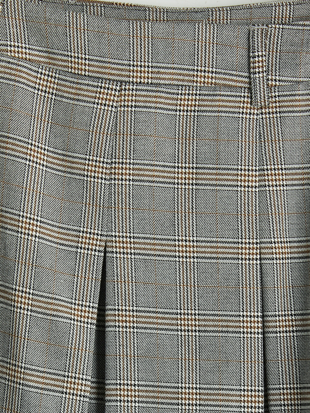 Plaid Patterned Pleated A Cut Women's Skirt-5