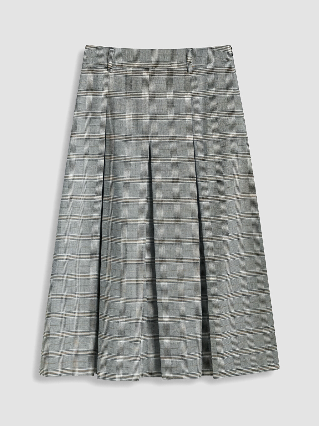 Plaid Patterned Pleated A Cut Women's Skirt-6