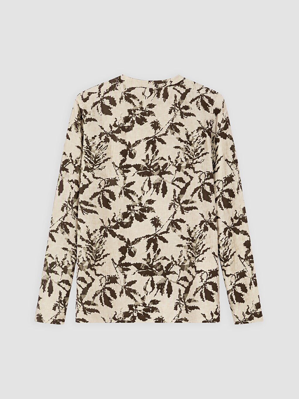 Notch Neck Floral Blouse-5