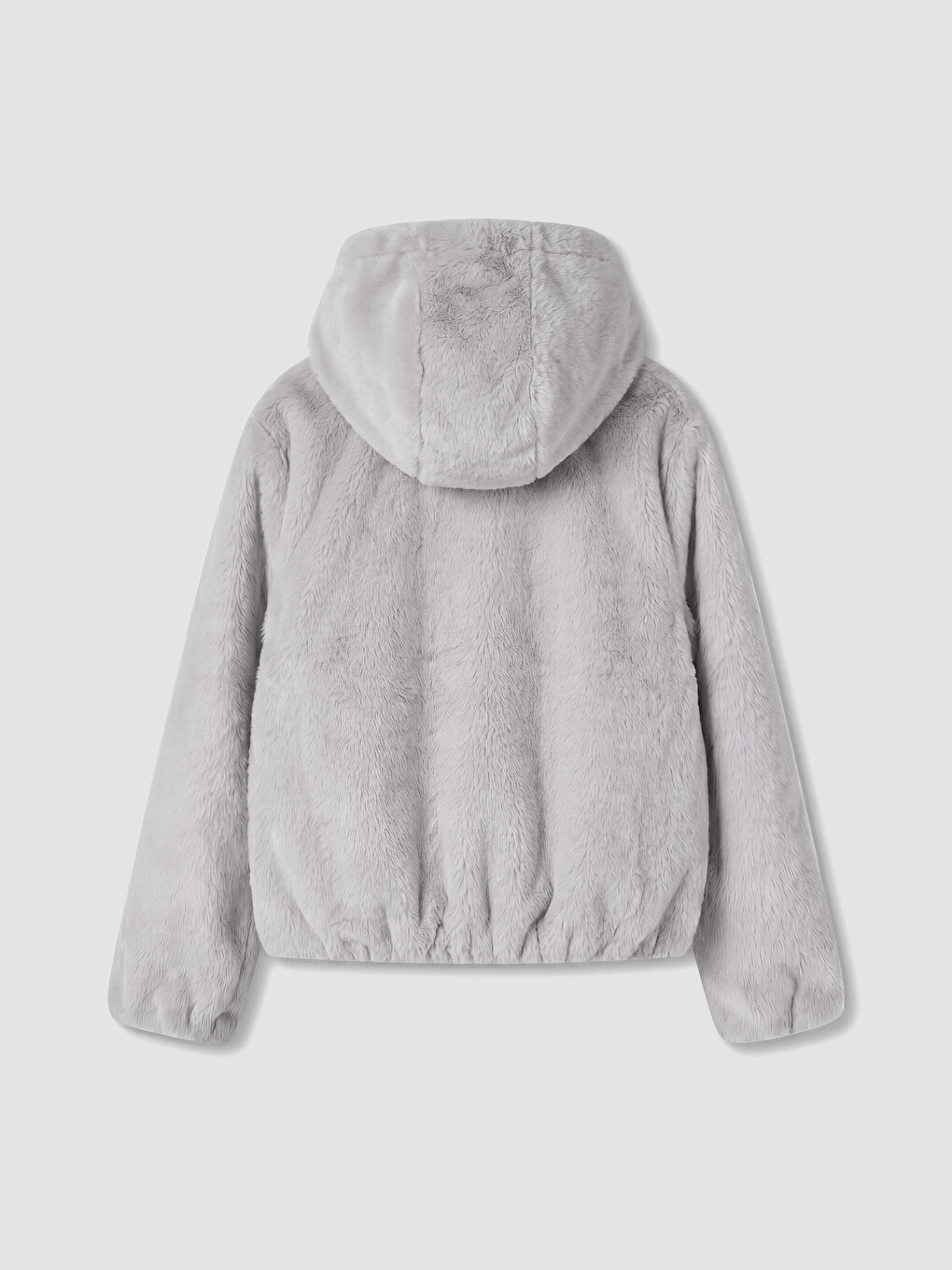 Hooded Girls' Plush Coat-2